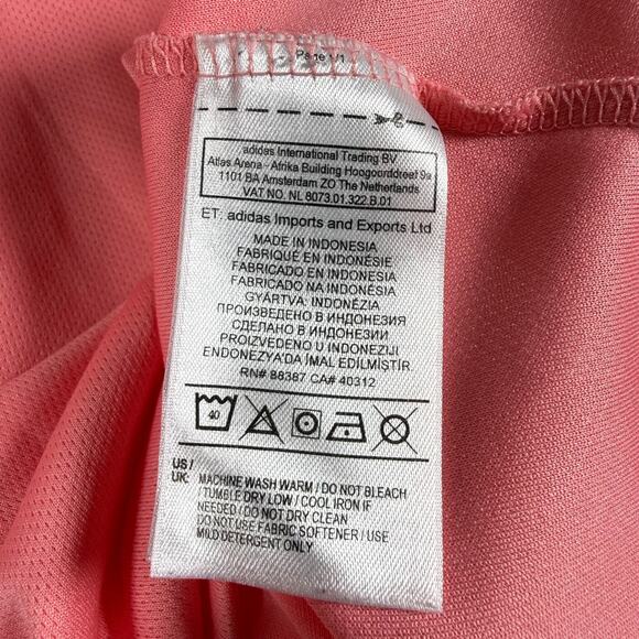 Adidas Climalite Running Shirt Womens XL Pink Athletic Top - Picture 4 of 8